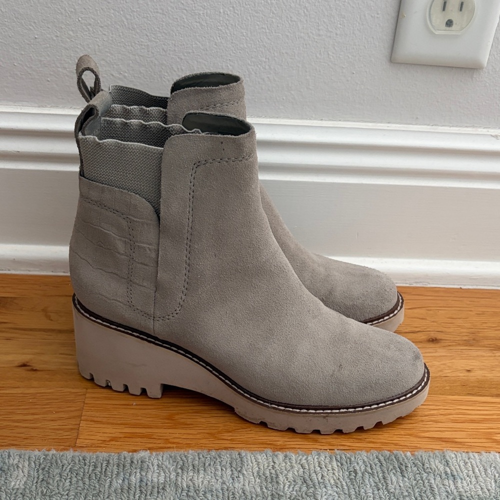 Dolce Vita Taupe Ankle Booties